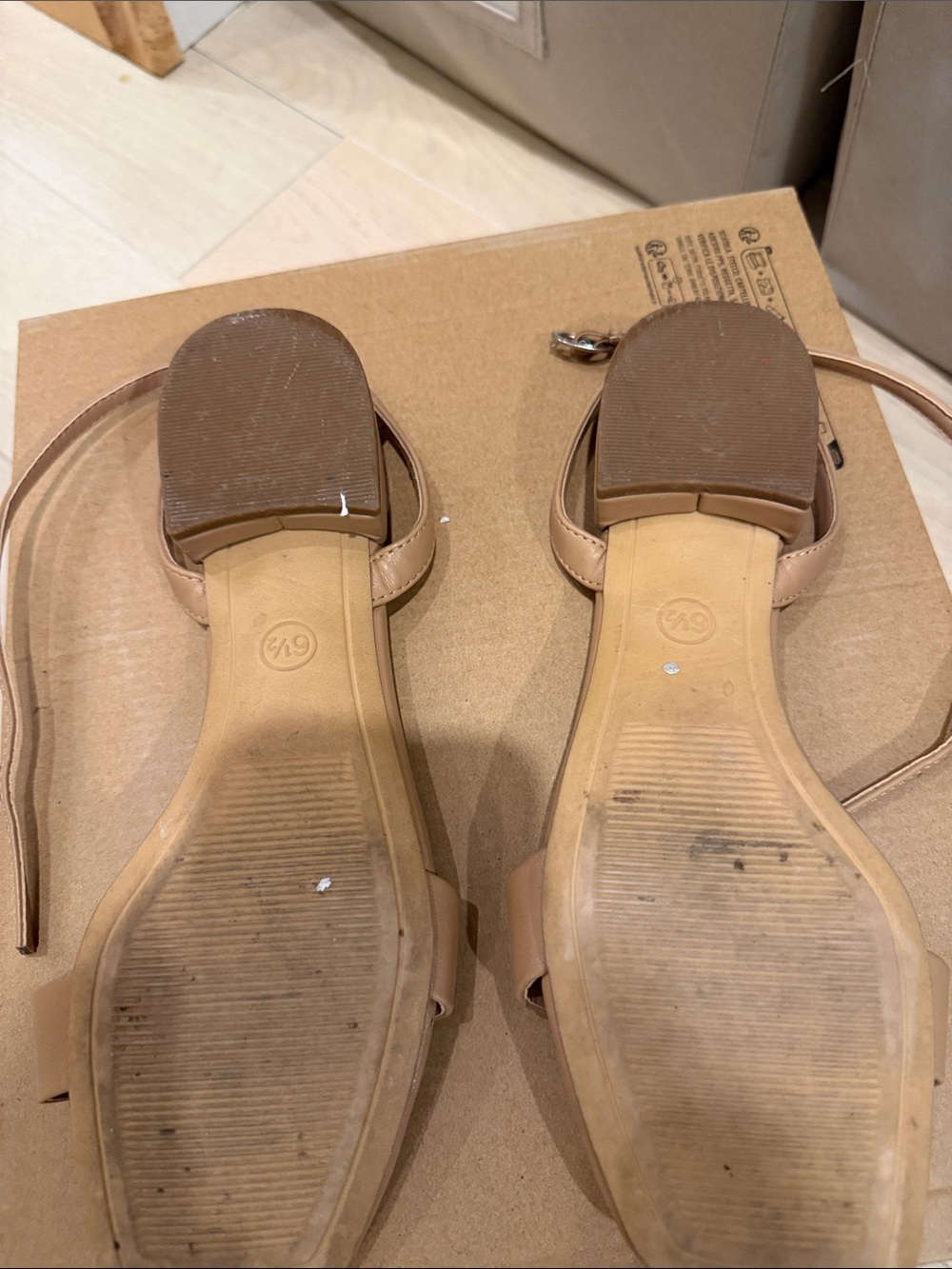 a new day Beige Square-Toe Ankle-Strap Sandals - Picture 4 of 5